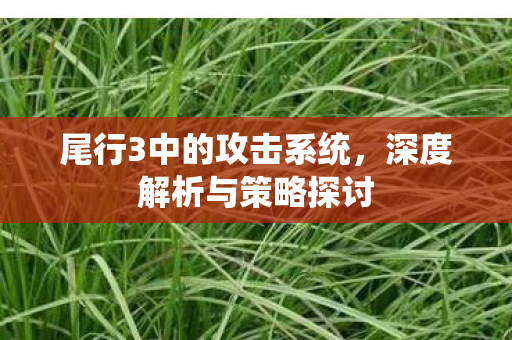 尾行3中的攻击系统图片