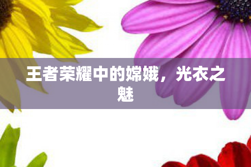 王者荣耀中的嫦娥图片