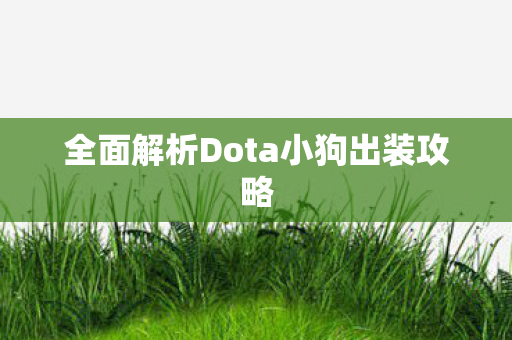 全面解析Dota小狗出装攻略图片