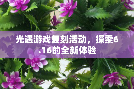 光遇游戏复刻活动图片
