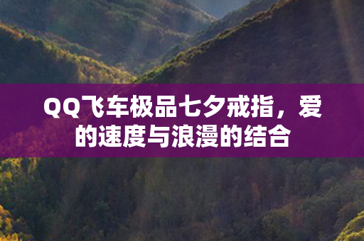 QQ飞车极品七夕戒指图片