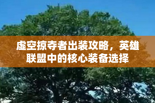 英雄联盟中的核心装备选择图片