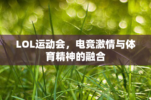电竞激情与体育精神的融合图片