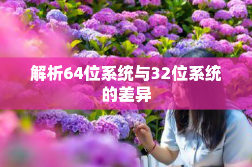 解析64位系统与32位系统的差异图片