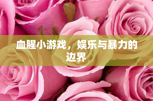 娱乐与暴力的边界图片