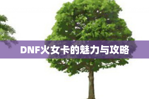 DNF火女卡的魅力与攻略图片