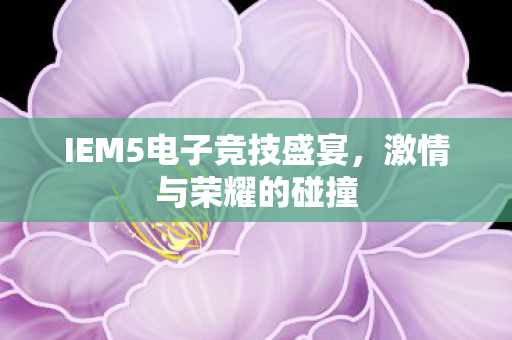 IEM5电子竞技盛宴图片