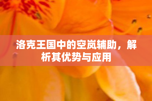 洛克王国中的空岚辅助图片