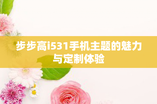 步步高i531手机主题的魅力与定制体验图片