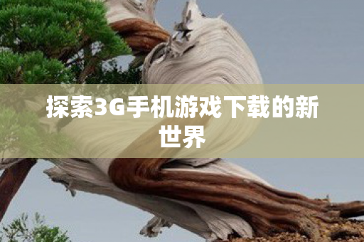 探索3G手机游戏下载的新世界图片