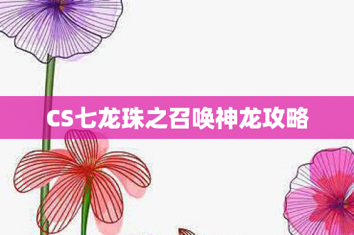CS七龙珠之召唤神龙攻略图片