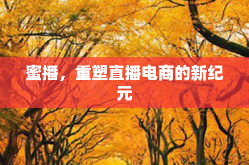 重塑直播电商的新纪元图片