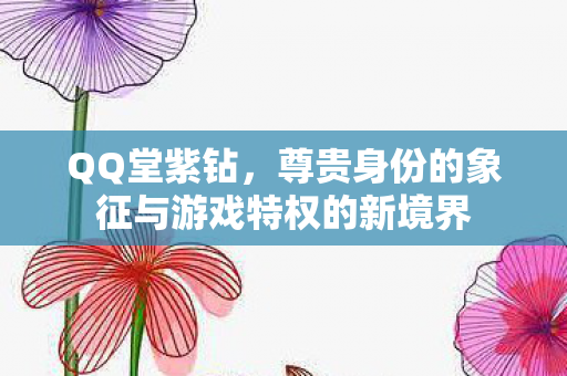 尊贵身份的象征与游戏特权的新境界图片