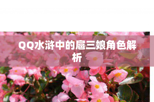 QQ水浒中的扈三娘角色解析图片