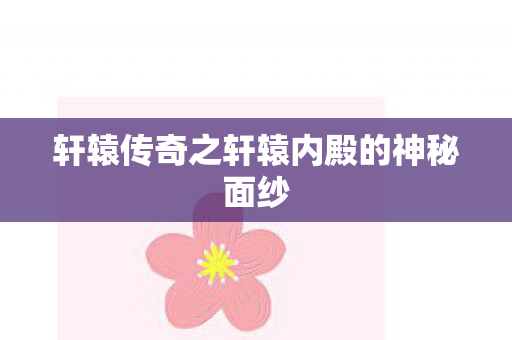 轩辕传奇之轩辕内殿的神秘面纱图片