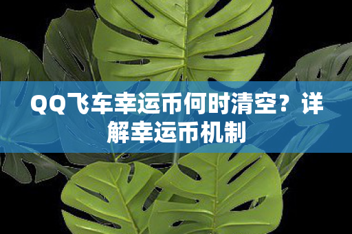 QQ飞车幸运币何时清空图片