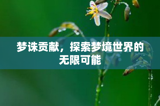 探索梦境世界的无限可能图片