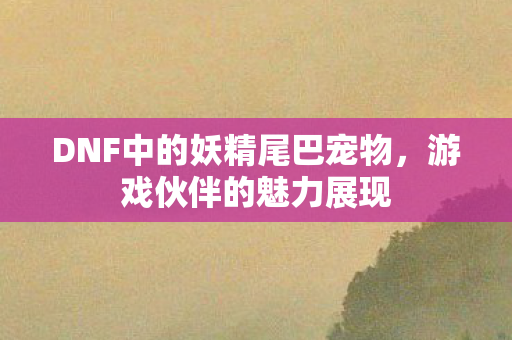 DNF中的妖精尾巴宠物图片