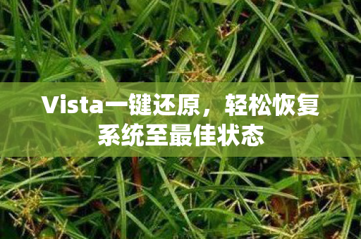 轻松恢复系统至最佳状态图片