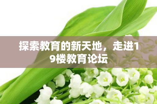 走进19楼教育论坛图片