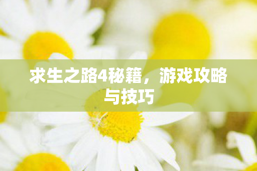 求生之路4秘籍图片