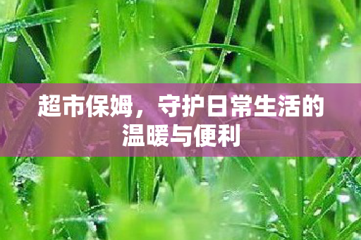 守护日常生活的温暖与便利图片