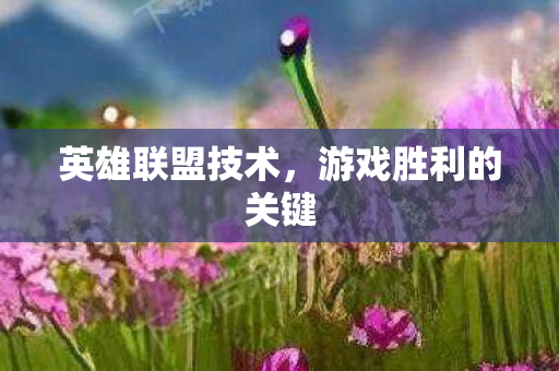 游戏胜利的关键图片