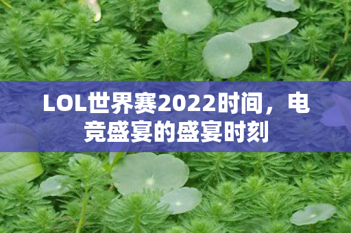LOL世界赛2022时间图片