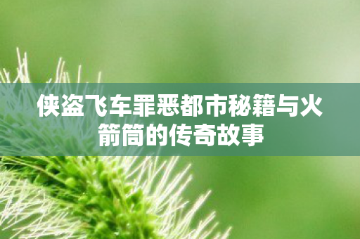 侠盗飞车罪恶都市秘籍与火箭筒的传奇故事图片