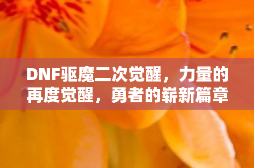 DNF驱魔二次觉醒图片