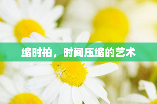 时间压缩的艺术图片