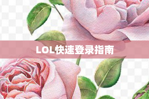 LOL快速登录指南图片