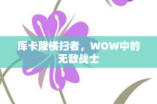 WOW中的无敌战士图片