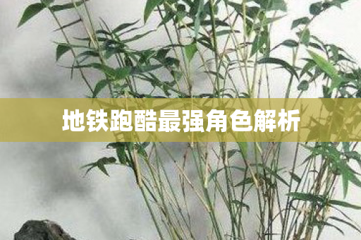 地铁跑酷最强角色解析图片