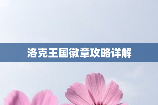 洛克王国徽章攻略详解图片