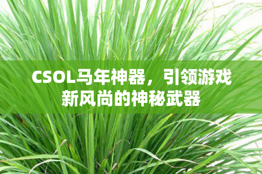 引领游戏新风尚的神秘武器图片