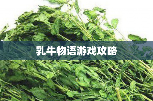 乳牛物语游戏攻略图片