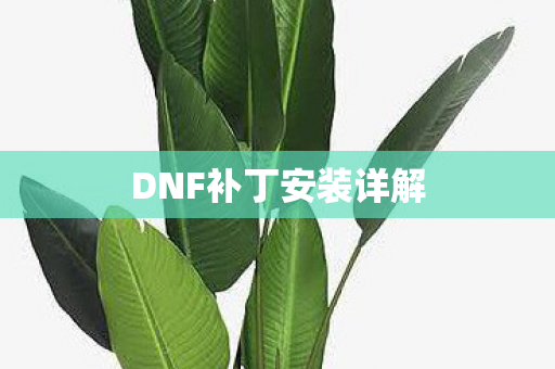 DNF补丁安装详解图片