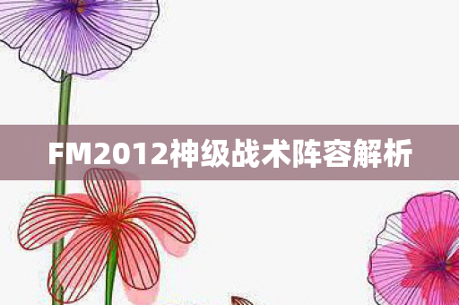 FM2012神级战术阵容解析图片