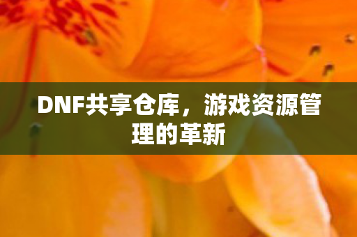 游戏资源管理的革新图片
