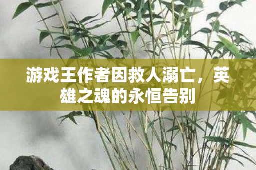 游戏王作者因救人溺亡图片