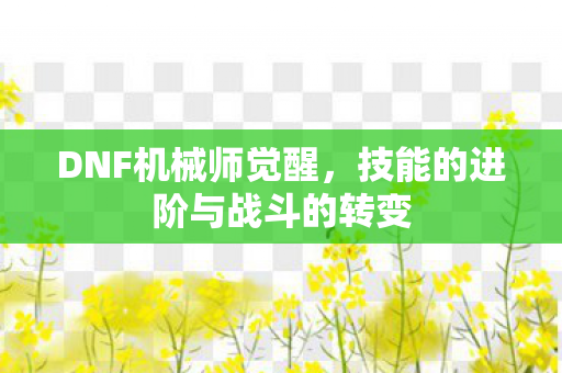 技能的进阶与战斗的转变图片
