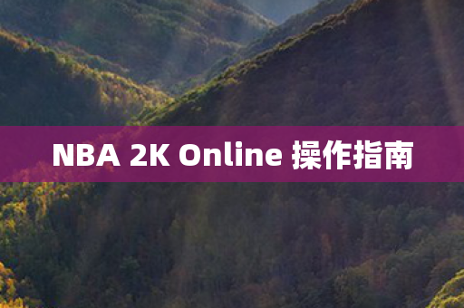 NBA 2K Online 操作指南图片