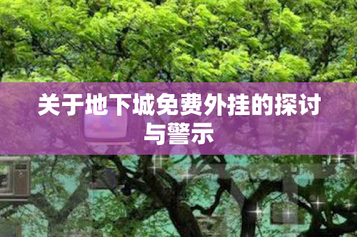 关于地下城免费外挂的探讨与警示图片