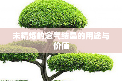 未精炼的念气结晶的用途与价值图片