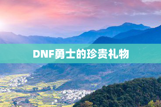 DNF勇士的珍贵礼物图片