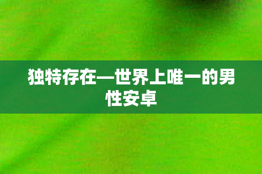 世界上唯一的男性安卓图片