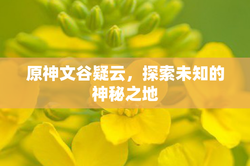 探索未知的神秘之地图片