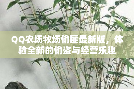 体验全新的偷盗与经营乐趣图片