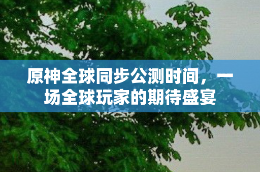 一场全球玩家的期待盛宴图片